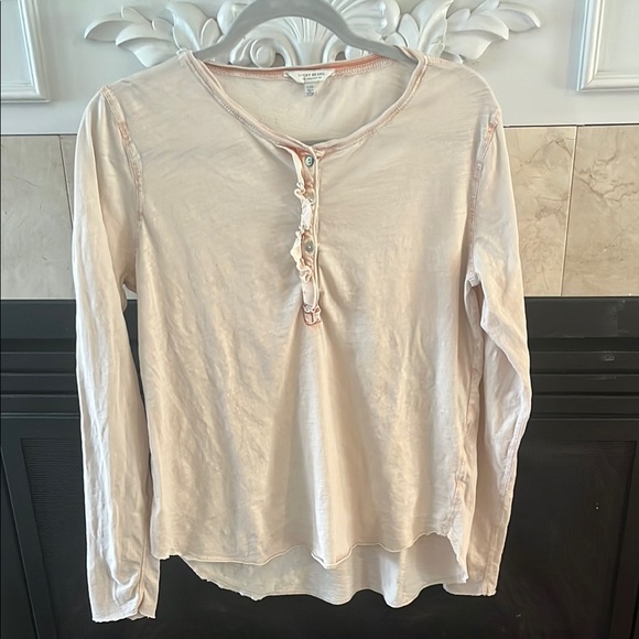 Lucky Brand Tops - Lucky brand Cream/pink  Long Sleeve Tee